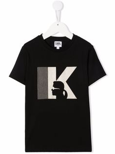 Karl Lagerfeld Kids футболка с логотипом