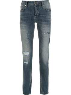 Armani Exchange джинсы скинни с прорезями