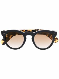 Cutler & Gross солнцезащитные очки в круглой оправе черепаховой расцветки