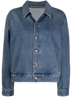 Alexander Wang джинсовая куртка Boy с нашивкой-логотипом
