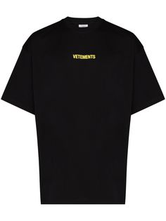 VETEMENTS футболка с нашивкой