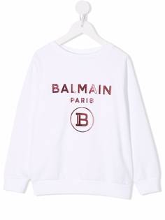 Balmain Kids толстовка с логотипом