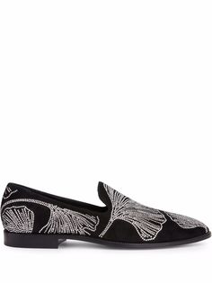 Giuseppe Zanotti лоферы Jareth с кристаллами