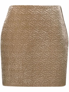 Fendi юбка с монограммой