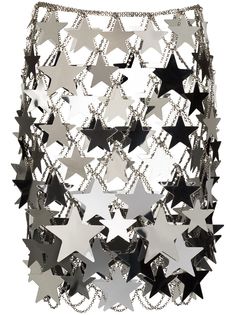 Paco Rabanne юбка из пайеток в форме звезд