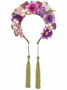 VERBENA MADRID ободок Violeta с цветочной аппликацией