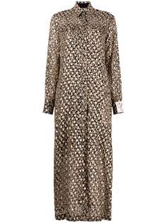 Golden Goose платье-рубашка с леопардовым принтом