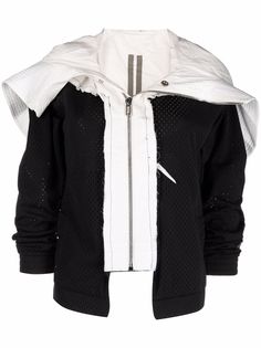 Rick Owens X Champion куртка асимметричного кроя с капюшоном