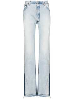 GALLERY DEPT. широкие джинсы с контрастной вставкой