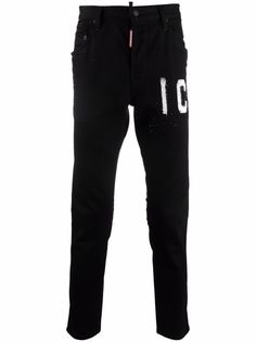 Dsquared2 прямые джинсы с логотипом