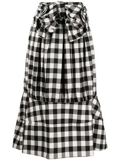 Comme Des Garçons юбка миди в клетку гингем