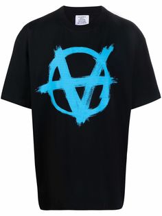 VETEMENTS футболка Anarchy с логотипом