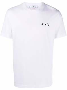 Off-White футболка из органического хлопка с логотипом