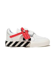 Off-White Kids кеды Vulcanized на липучках