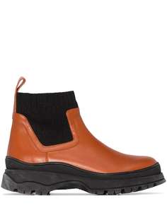 STAUD ботинки челси Bow с носочной вставкой