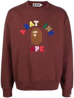 A BATHING APE® толстовка с вышитым логотипом Bape