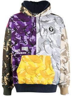 AAPE BY *A BATHING APE® худи с камуфляжным принтом