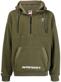 AAPE BY *A BATHING APE® худи на молнии с логотипом