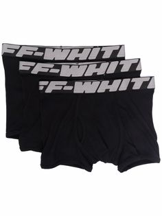 Off-White комплект из трех боксеров с логотипом