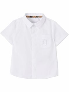 Burberry Kids рубашка с монограммой