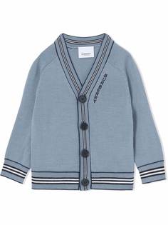Burberry Kids кардиган с отделкой Icon Stripe