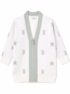 Burberry Kids кардиган с монограммой