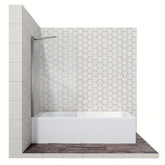Шторка для ванны 80 см Ambassador Bath Screens 16041103 прозрачное