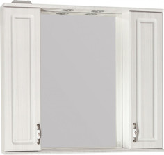 Зеркальный шкаф 90x83 см рельеф пастель Style Line Олеандр 2 ЛС-00000484