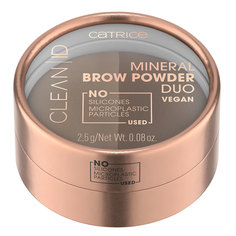 Пудра для бровей CATRICE CLEAN ID MINER BROW POWDER DUO тон 010 light to medium