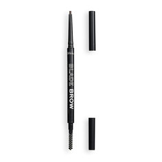 Карандаш для бровей REVOLUTION RELOVE MICRO BLADE BROW с щеточкой тон brown