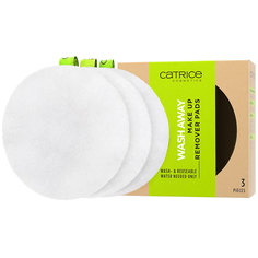 Салфетки для снятия макияжа CATRICE WASH AWAY MAKE UP REMOVER PADS многоразовые