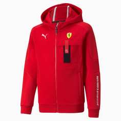 Детская толстовка Scuderia Ferrari Race Hooded Youth Sweat Jacket Puma