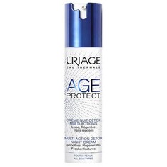Uriage, Ночной крем Detox Multi-Actions Age Protect, 40 мл