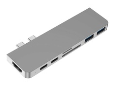 Аксессуар Хаб USB HyperDrive DUO 7-in-2 USB-C Hub HD28C-SILVER