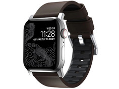 Аксессуар Ремешок Nomad для APPLE Watch 44/42mm Active Strap Pro Brown-Silver NM1A4MSNW0