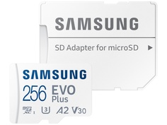Карта памяти 256Gb - Samsung Micro Secure Digital XC Evo Plus Class 10 MB-MC256KA с переходником под SD