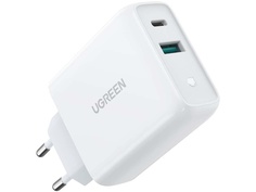 Зарядное устройство Ugreen USB-A + USB-C 36W 60468