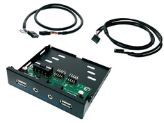 Контроллер Планка на переднюю панель Espada 2xUSB2.0 + 2x3.5mm Eu235