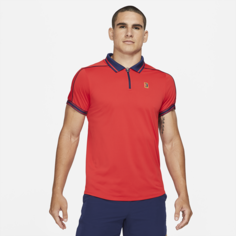 Мужская теннисная рубашка-поло NikeCourt Dri-FIT ADV Slam - Красный