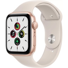 Смарт-часы Apple Watch SE 44 мм золотой, спортивный ремешок (MKQ53RU/A)