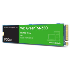 SSD накопитель WD Green SN350 WDS960G2G0C 960ГБ, M.2 2280, PCI-E x4, NVMe