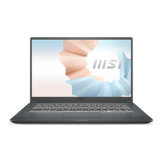 Ноутбук MSI Modern 15 A11MU-832RU, 15.6", IPS, Intel Core i5 1155G7 2.5ГГц, 8ГБ, 512ГБ SSD, Intel Iris Xe graphics , Windows 11 Home, 9S7-155266-832, серый