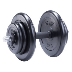 Гантель Starfit DB-712 1гант. 16кг обрезин. черный (УТ-00019986)