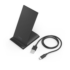 Беспроводное зарядное устройство HAMA QI-FC10S, USB type-C, 2A, черный