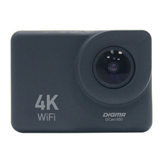 Экшн-камера Digma DiCam 850 4K, WiFi, черный [dc850]