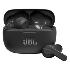Гарнитура JBL Wave 200TWS, Bluetooth, вкладыши, черный [jblw200twsblk]