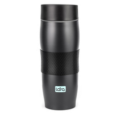 Термокружка LARA LR04-24, 0.38л, черный