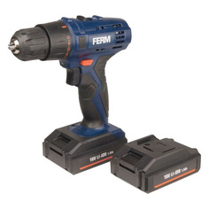 Дрель-шуруповерт FERM CDM1120 1.5Ач, с двумя аккумуляторами