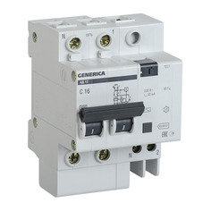 Выключатель автом. дифф. тока IEK АД12 Generica (MAD15-2-050-C-030) 50A тип C 4.5kA 30мА AC 2П 230В