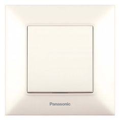 Выключатель Panasonic Arkedia Slim WNTC00432BG-RU, 1-клавишный, установка скрытая, IP20, бежевый